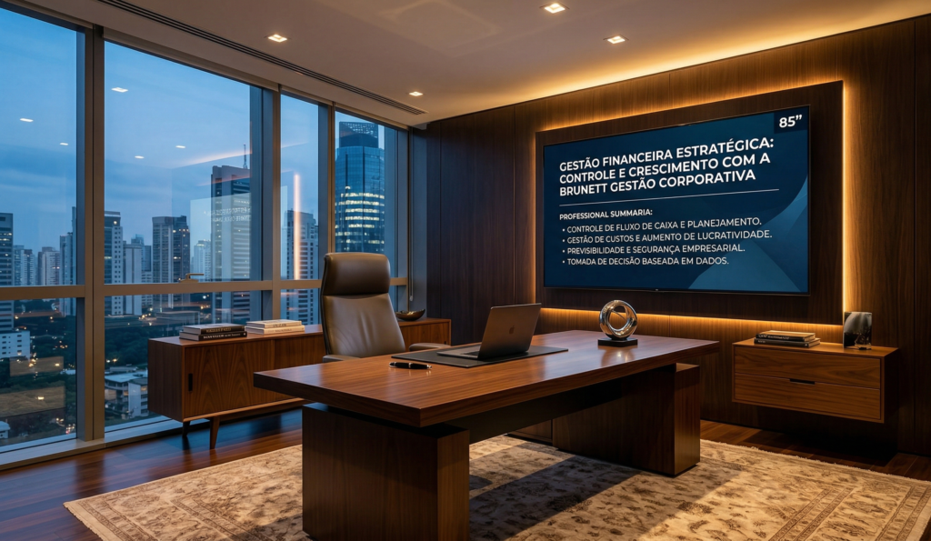 Gestão financeira empresarial: controle, estratégia e crescimento com a Brunett Gestão Corporativa