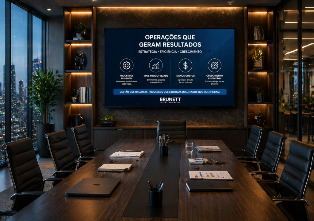 Operações empresariais: eficiência e resultados com a Brunett Gestão Corporativa